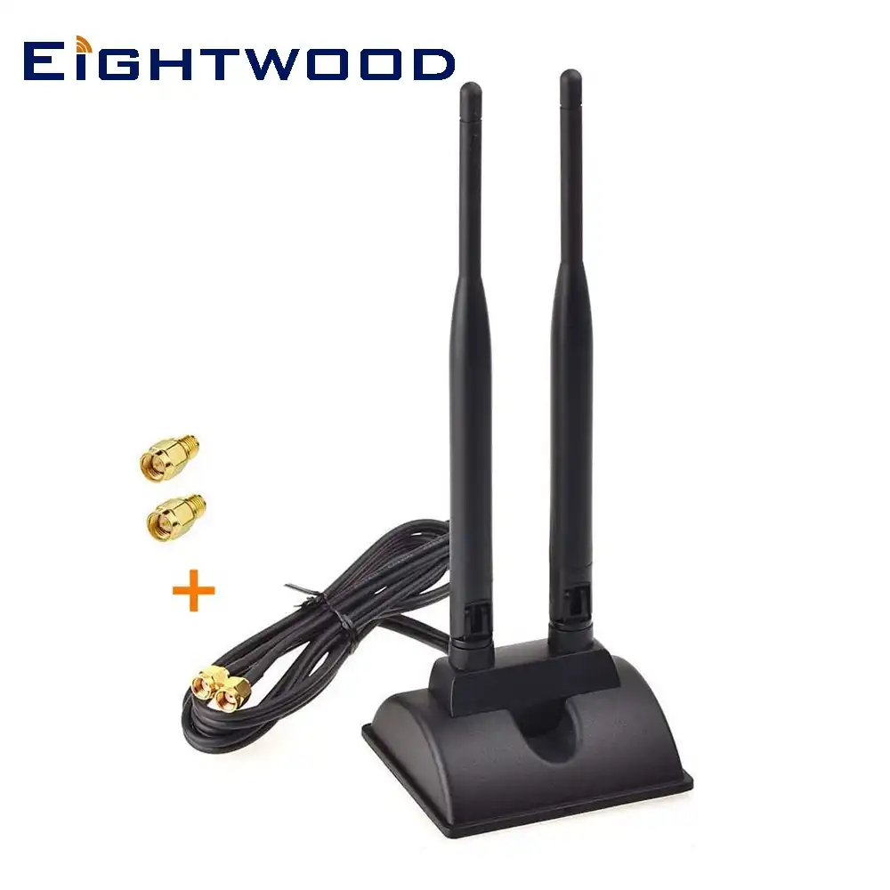 Earthwood Antenne Wi Fi Double Bande 2 4 5ghz Avec Adaptateur Sma Male Femelle Rp Sma Pour Carte Reseau Wifi Pcie Aliexpress