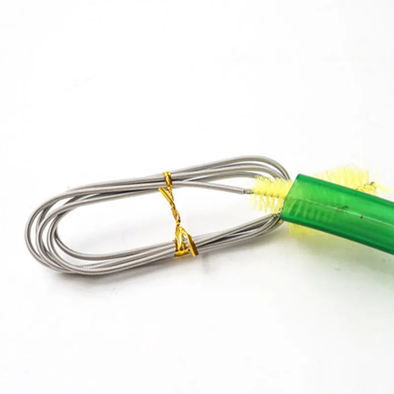 Water pipe cleaning brush double head inlet and outlet pipe cleaning spring brush stainless steel 155CM