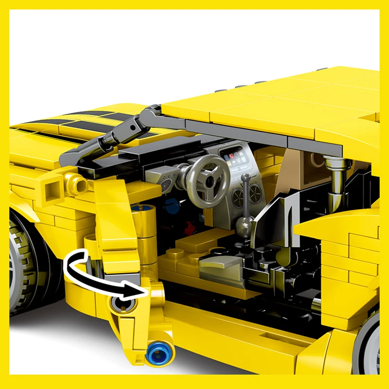 Sembo City Technic F1 спортивная модель гонщика строительные блоки Мустанг скоростной