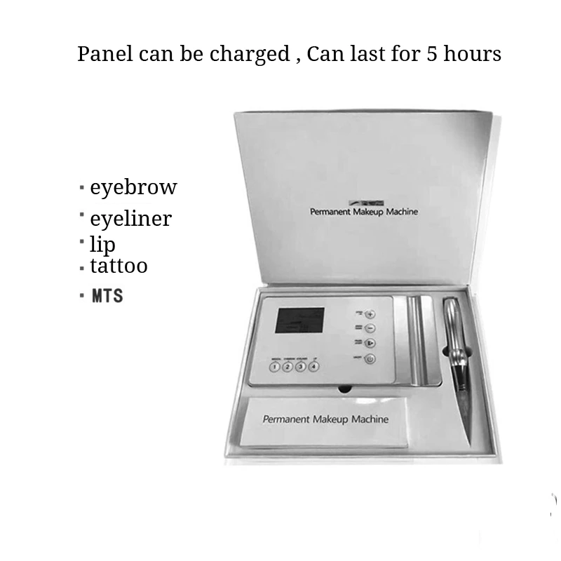 Professional Rotary Tattoo Machine Pen for Permanent Makeup Tattoo Eyebrows Lips Microblading Makeup DIY Kit with Tattoo Needle