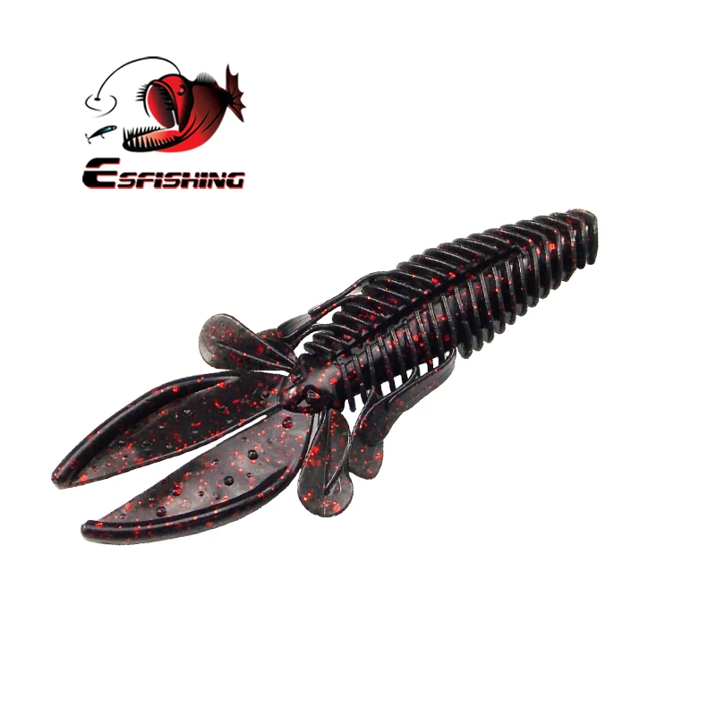 ESFISHING рыболовные приманки геймбер Craw 6 шт. 100 мм Мягкая приманка для ловли карпа
