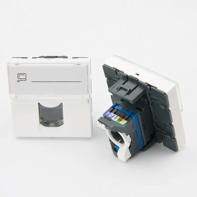 Модульный сетевой разъем Cat6 Keystone Jack RJ45 Французский | Компьютеры и офис
