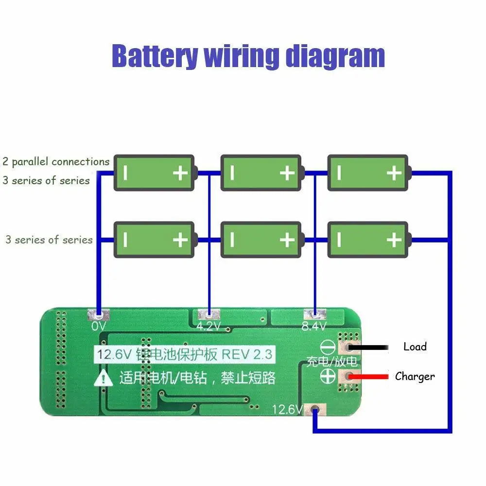 18650 Защитная плата зарядного устройства PCB литий ионная литиевая батарея 3S 20A BMS 12 6