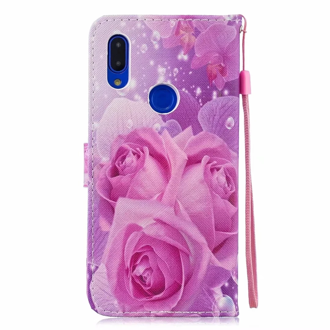 Кожаный чехол-бумажник для Xiaomi Redmi 7A mi A3 9T 9 SE A2 8 Lite Redmi Note 7 GO 6A S2 6 Pro K20 Red mi Note7 с цветочным принтом
