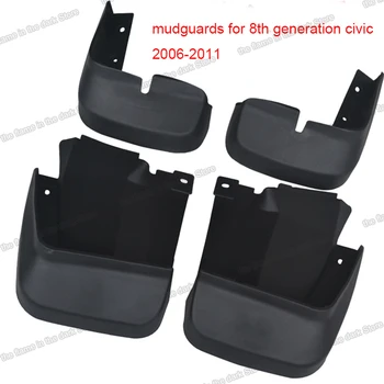 

lsrtw2017 polypropylene car mudguards for honda civic 2006 2007 2008 2009 2010 2011 2012 2013 2014 2015 accessories fender mud