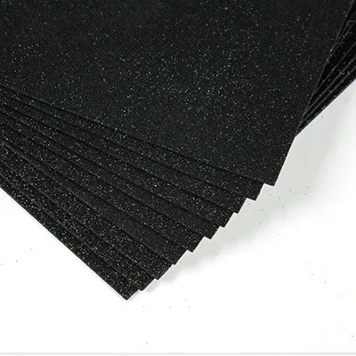 black not glue 10 шт. A4 цветная EVA губчатая бумага для пыли DIY ручной работы Скрапбукинг Ремесло флэш-пенная бумага блестящая ручная художественная материалы Поставки - Цвет: black not glue