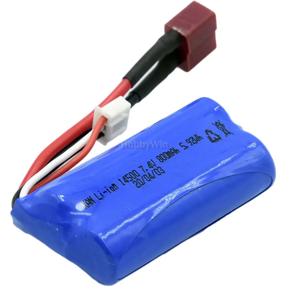 

Haiboxing M16037 Аккумулятор 7,4 В 800 мАч T штекер для HBX 1/18 RC модель багги Грузовик Truggy 18856