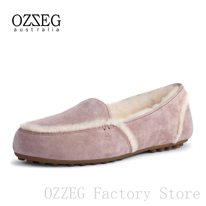 OZZEG/Роскошная брендовая Дизайнерская обувь Женская зимняя из натуральной кожи на