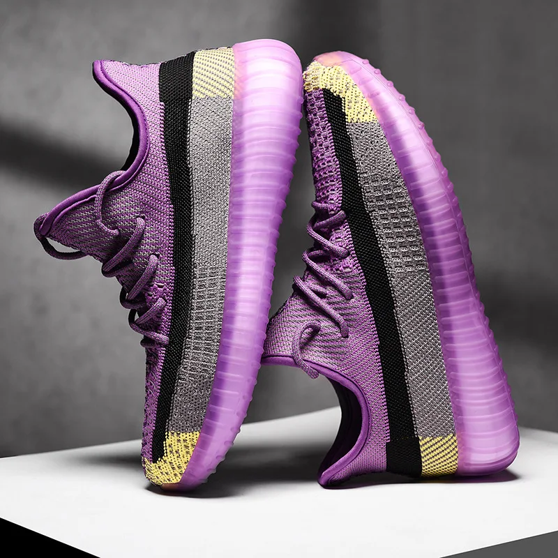 

Spring New Style Men Shoes Sao Color Sports Casual Running Trendy Shoes Students Trend Versatile Trendy Shoes Purple STUDENT'S S
