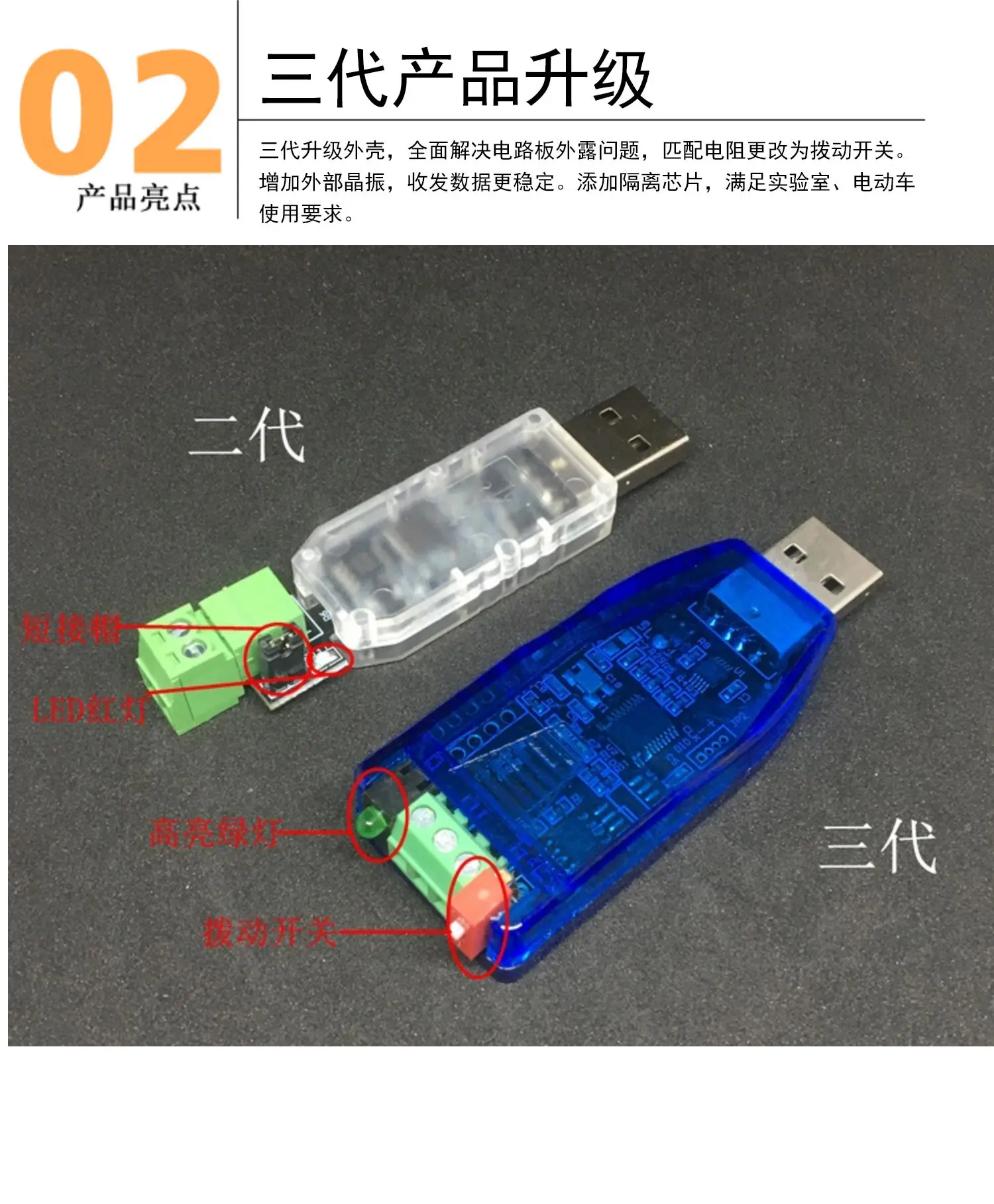 USB к Can конвертер Can Bus анализатор USB-can модуль приемопередатчика изоляция Linux настраиваемый