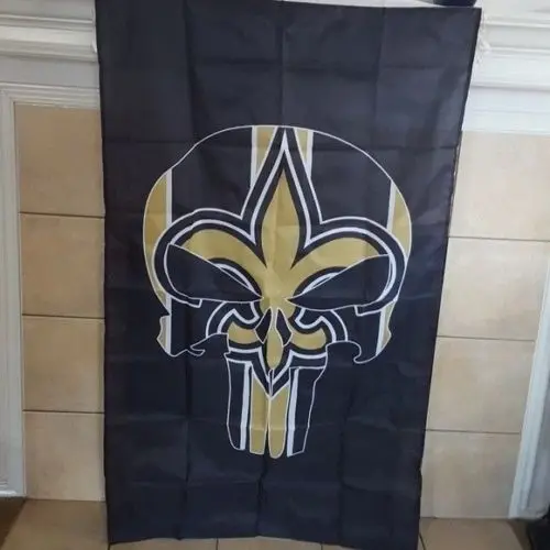 3ftx5ft 3x5ft Орлеан Saints Каратель флаг баннер печать баннер, флаг из полиэстера Размер 150*90 см