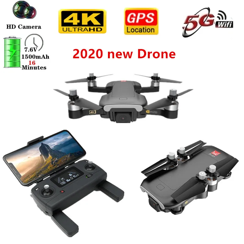 Новинка 2020 складной Дрон 4k стандартная Wi-Fi FPV HD камера управление жестами