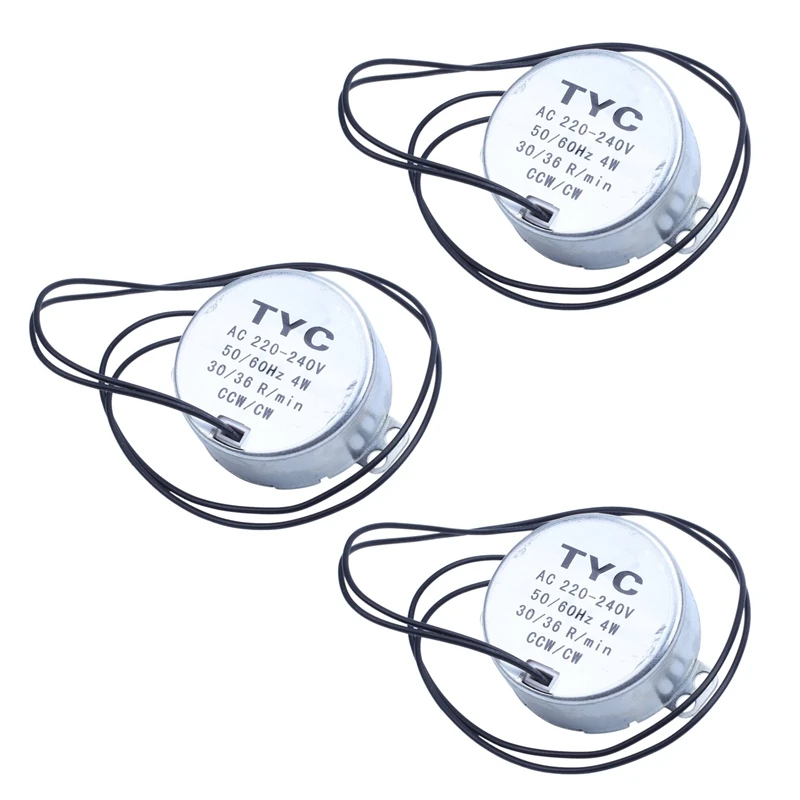 3X AC 220/240V 30RPM 4W CCW/CW синхронный двигатель с двухсторонним управлением |
