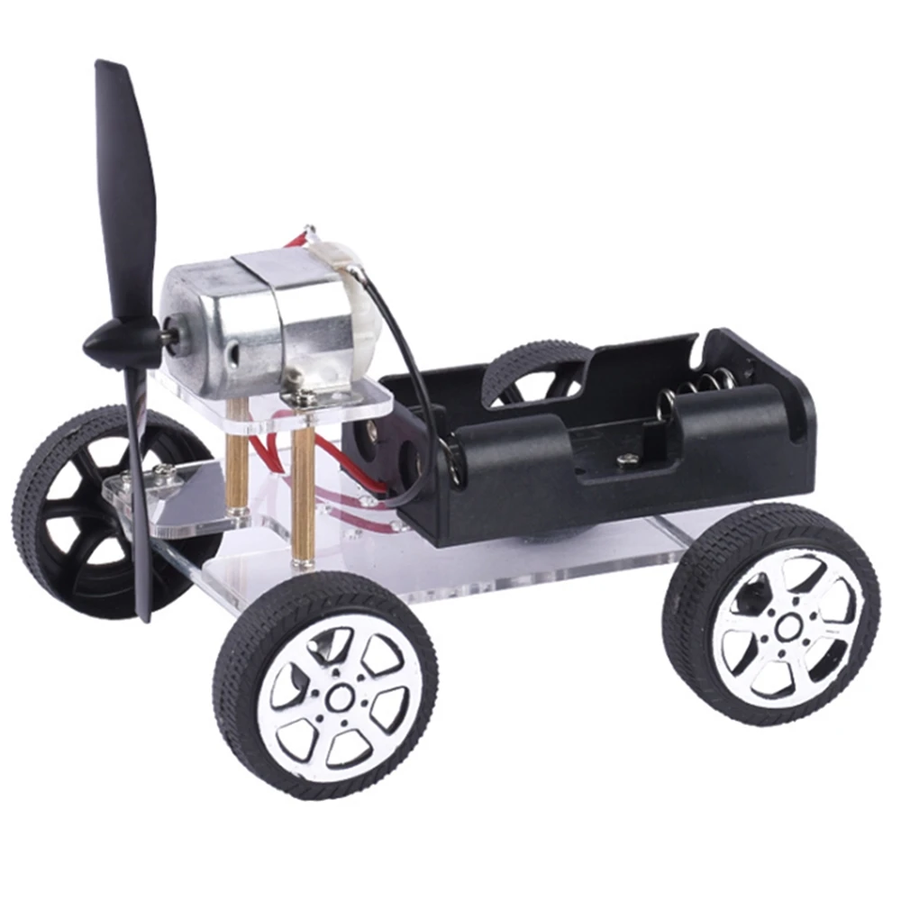 130 Brush Mini Wind Car DIY Assemble Kit Set For Children Electronic Structure