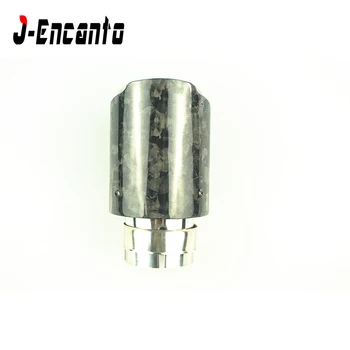 

1pcs Inlet 51/54/57/60/63/67/70/77mm oulet 114mm length 168mm Forged carbon fiber Exhaust tips Muffler pipe for Universal model