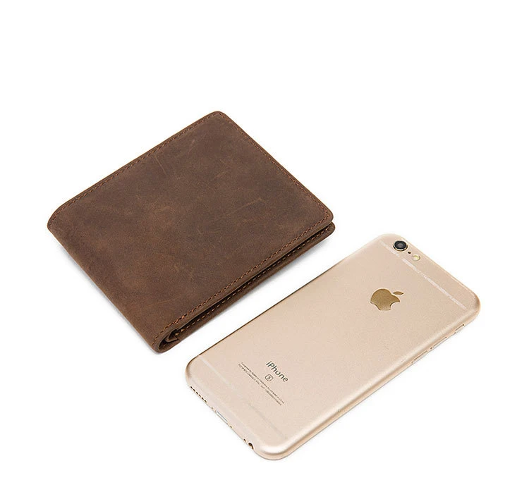 EXCELSIOR Vintage Men's Wallet High Quality Genuine Leather Man's Bag Solid Card Position Coffee Clutch Wallet cartera hombre