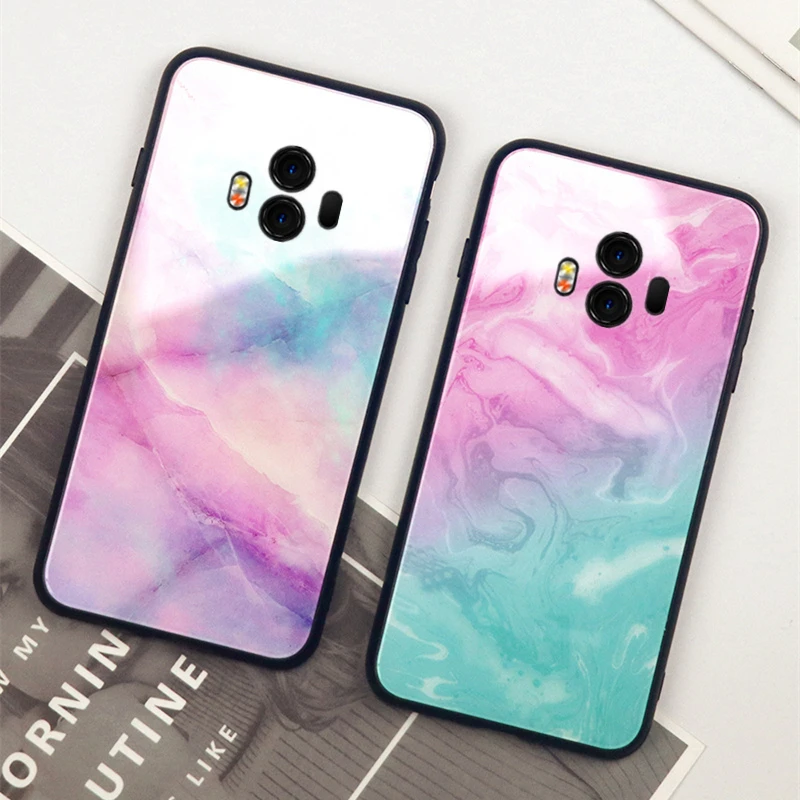 

For Huawei Mate 10 9 Pro Case Luxury Marble Tempered Glass Hard Back Cover For Huawei Mate 9 10 Lite Fashion Colorful Phone case