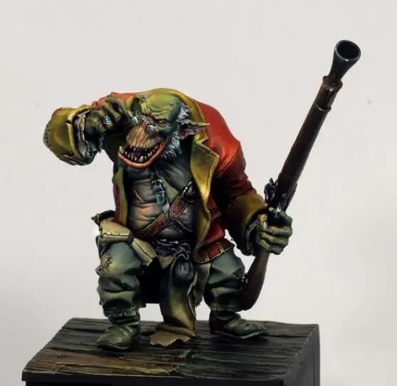 1/24 ORC Warrior смола фигура Строительный набор