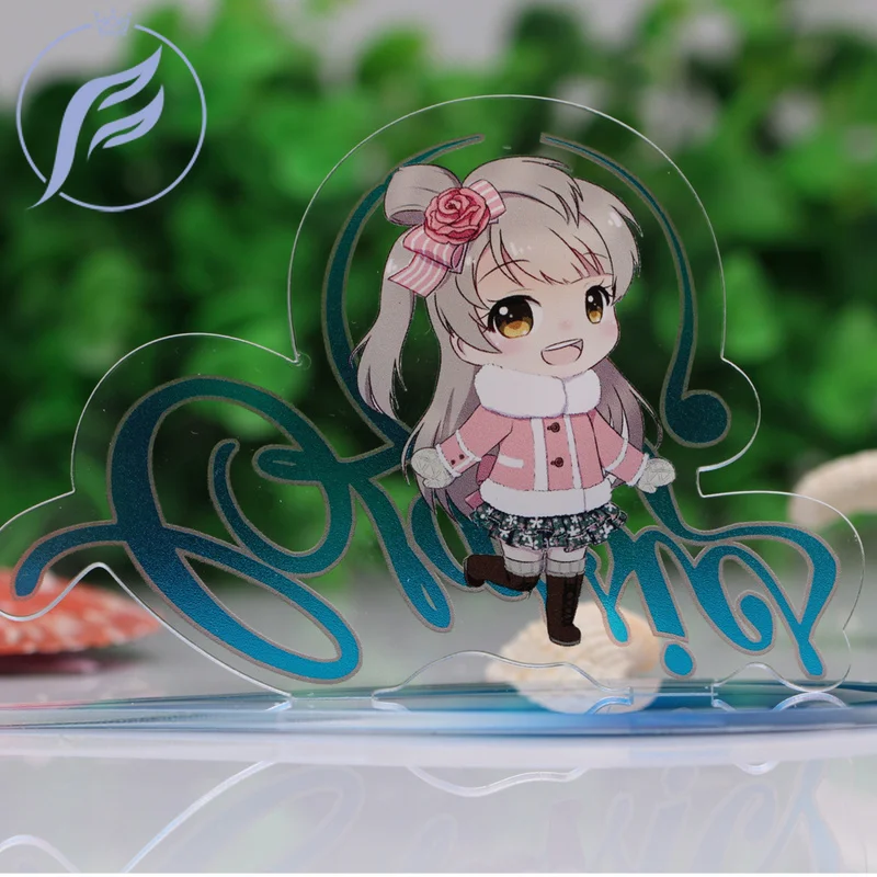 

FANGQINGMAO 7cm Custom Any Shape Acrylic Display Stand, Custom Printed Acrylic Anime Figure Model Standees with Two Side