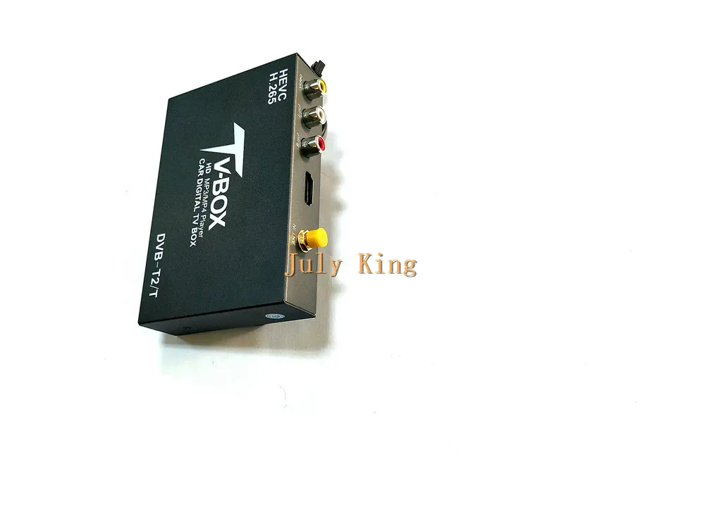 DVB-T автомобильный мобильный цифровой телеприставка, HEVC/H.265 DVB-T2 ТВ-приемник, автомобильный HDMI ТВ-приставка, поддержка MPEG-1,-2,-4, H.265, HEVC