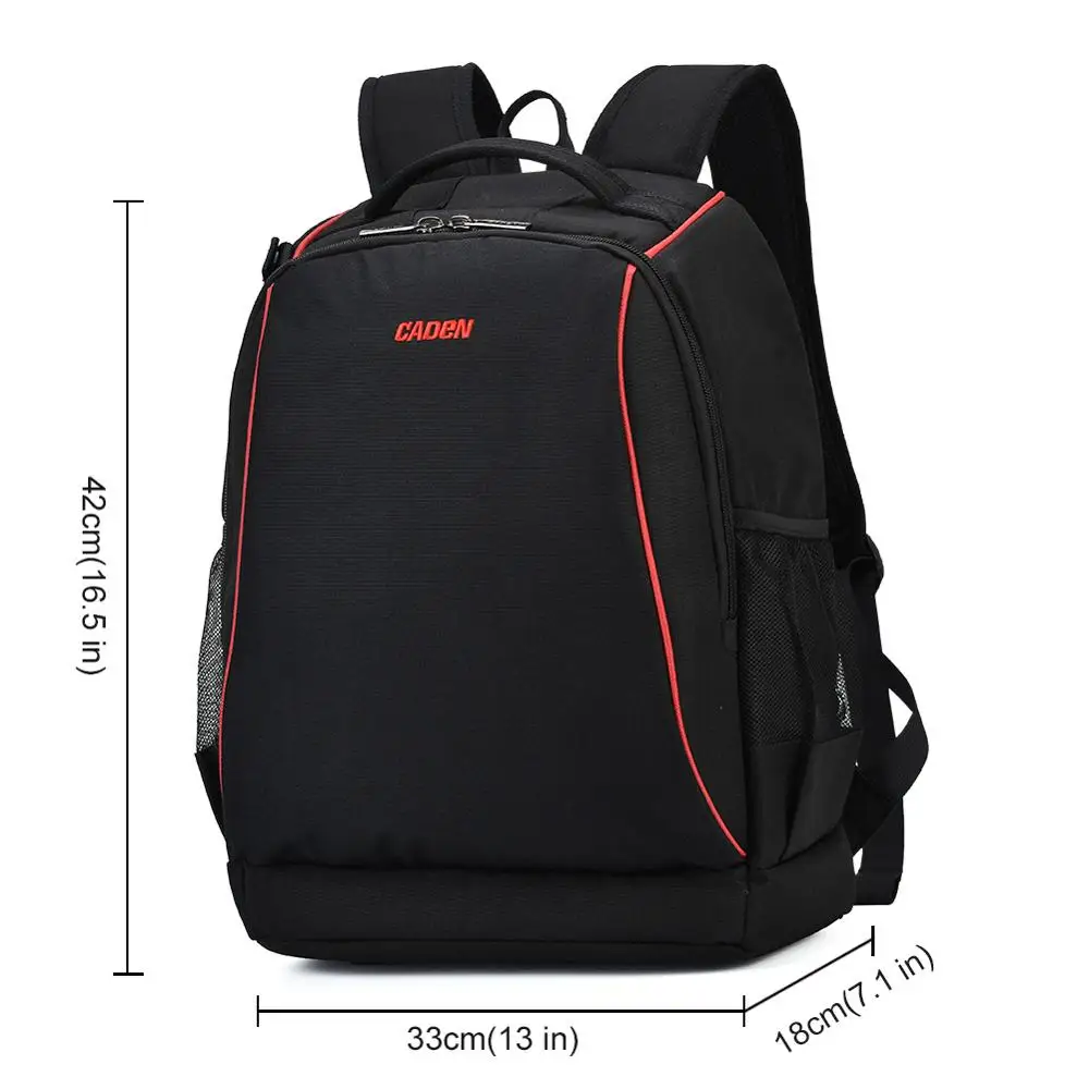 CADeN фотография сумка mochila fotografia DSLR камера сумки через плечо рюкзак для ноутбука Canon Nikon Путешествия противоударный объектив чехлы