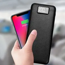 

Power Bank Shell LCD Digital Display Dual USB Output Power Bank Charger Case DIY Kits Module 8pcs 18650 Battery Holder Usb Type