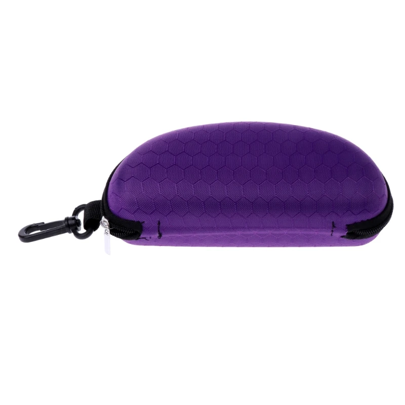 Purple Портативный молнии солнцезащитные очки Жесткие очки Чехол для очков защитная коробка сумка чехол - Цвет: Purple