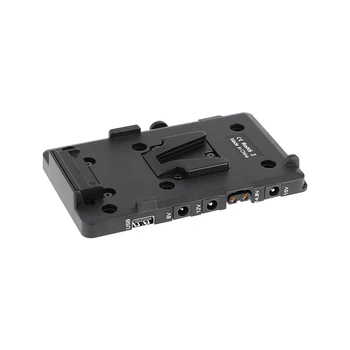

HDRIG V-Mount Power Distributor Adapter V Lock Battery Pinch DC Cable with Multiple Output Interface for DSLR Camera Monitor