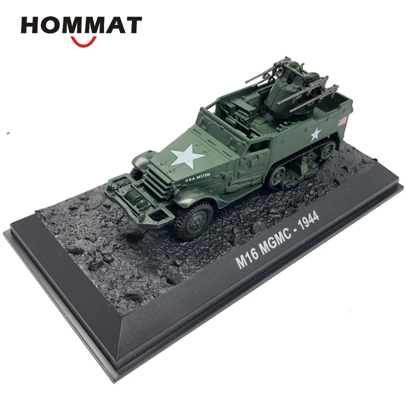 HOMMAT 1:72 WWII M16 MGMC 1944 США Военная Модель автомобиля из металлического сплава литья