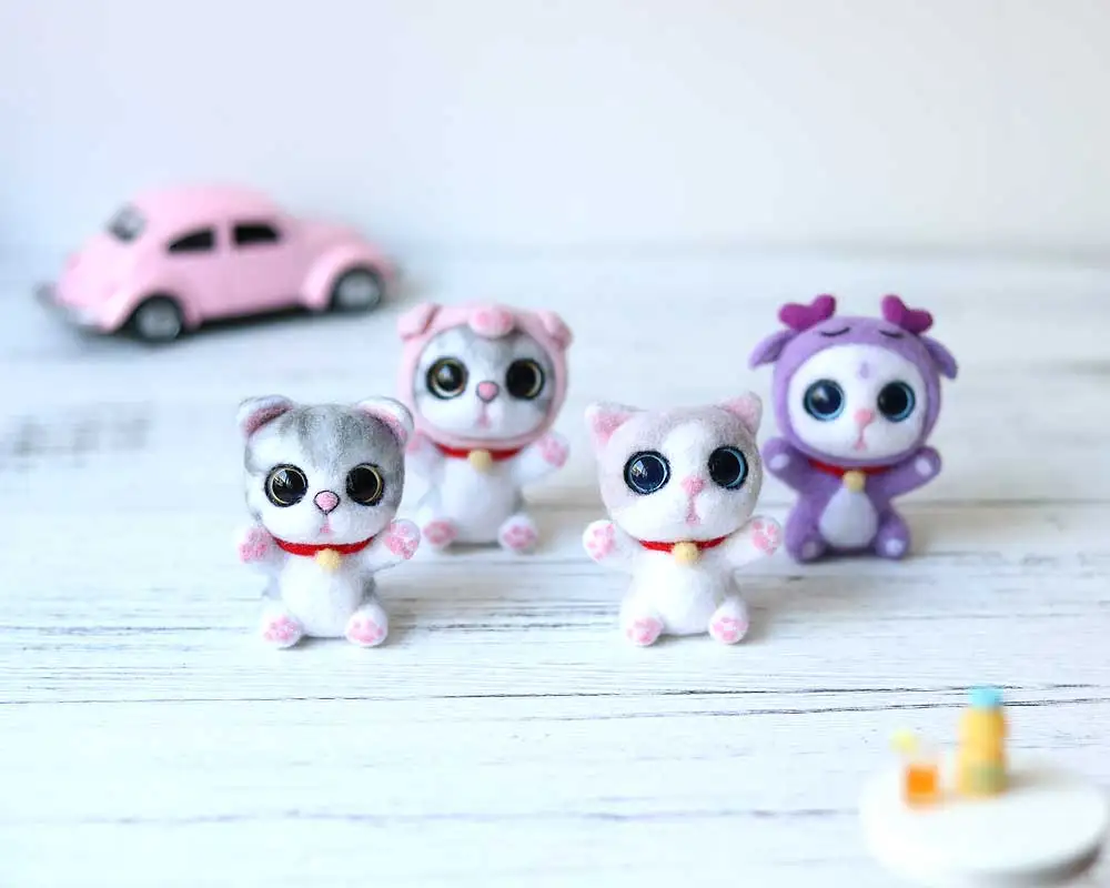 Новое поступление 2019 милая кошачья игрушка с большими глазами Животное ручной