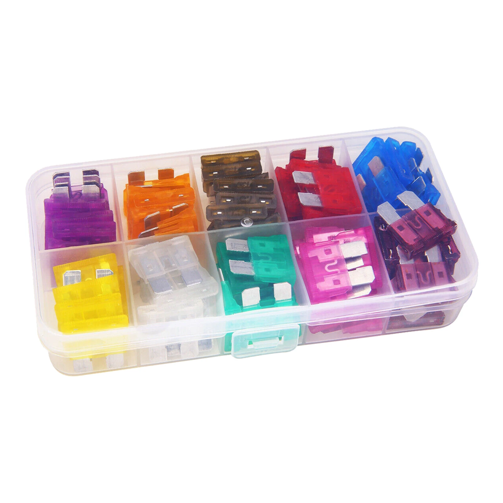 80PCS Fuse Car Kit Assorted Auto Car Truck Standard Blade Fuse Assortment 3A 5A 7.5A 10A 15A 20A 25A 30A 35A 40A Automotive Fuse