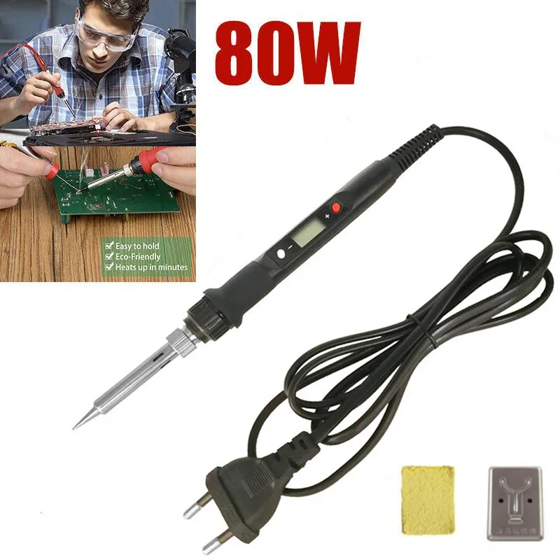 Cautin Electric Soldering Iron 80W LCD Digital Display Adjustable