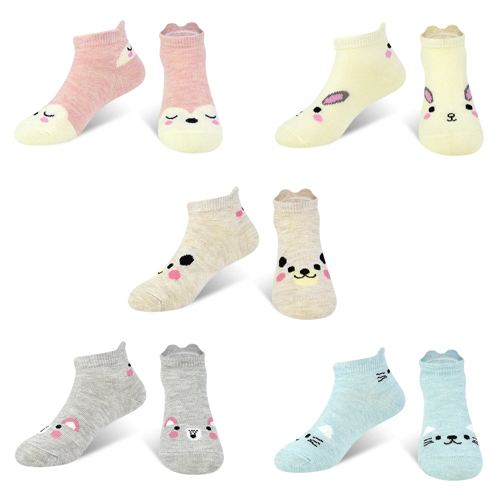 5 пара/лот; Kawaii; Мягкие хлопковые детские носки; Детские сетчатые Дышащие носки для мальчиков и девочек с героями мультфильмов; детские мягкие милые носки с героями мультфильмов