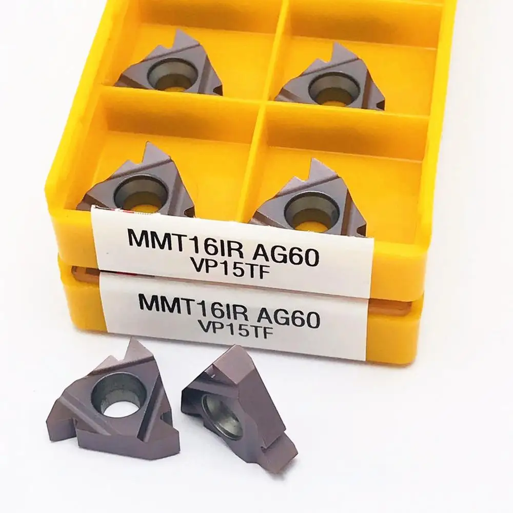 Твердосплавная вставка MMT 16IR AG60 VP15TF UE6020 US735 Резьбонарезной инструмент для