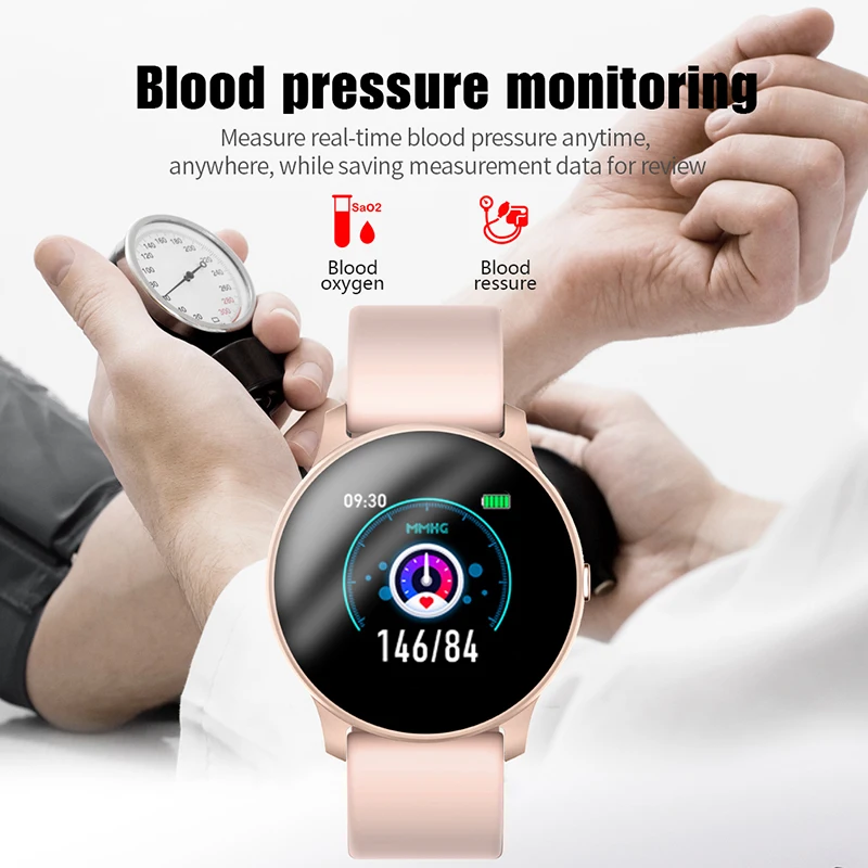 Women Men Smart Electronic Watch Luxury Blood Pressure Digital Watches Fashion Calorie Sport Wristw-6