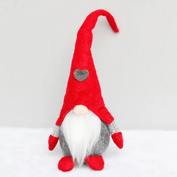 

Christmas Faceless Old Man Doll Cute Swedish Gnomes Figurines Toys for Merry Christmas Home New Year Desktop Decorations