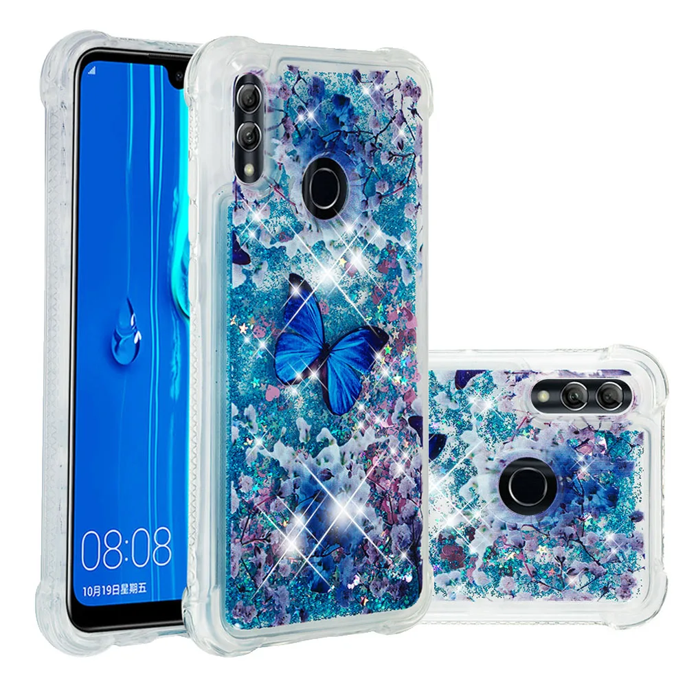 Чехол с зыбучим песком для телефона huawei honor 10 lite p20 mate 20 pro Nova 3E enjoy 7s P smart 2019 мягкий