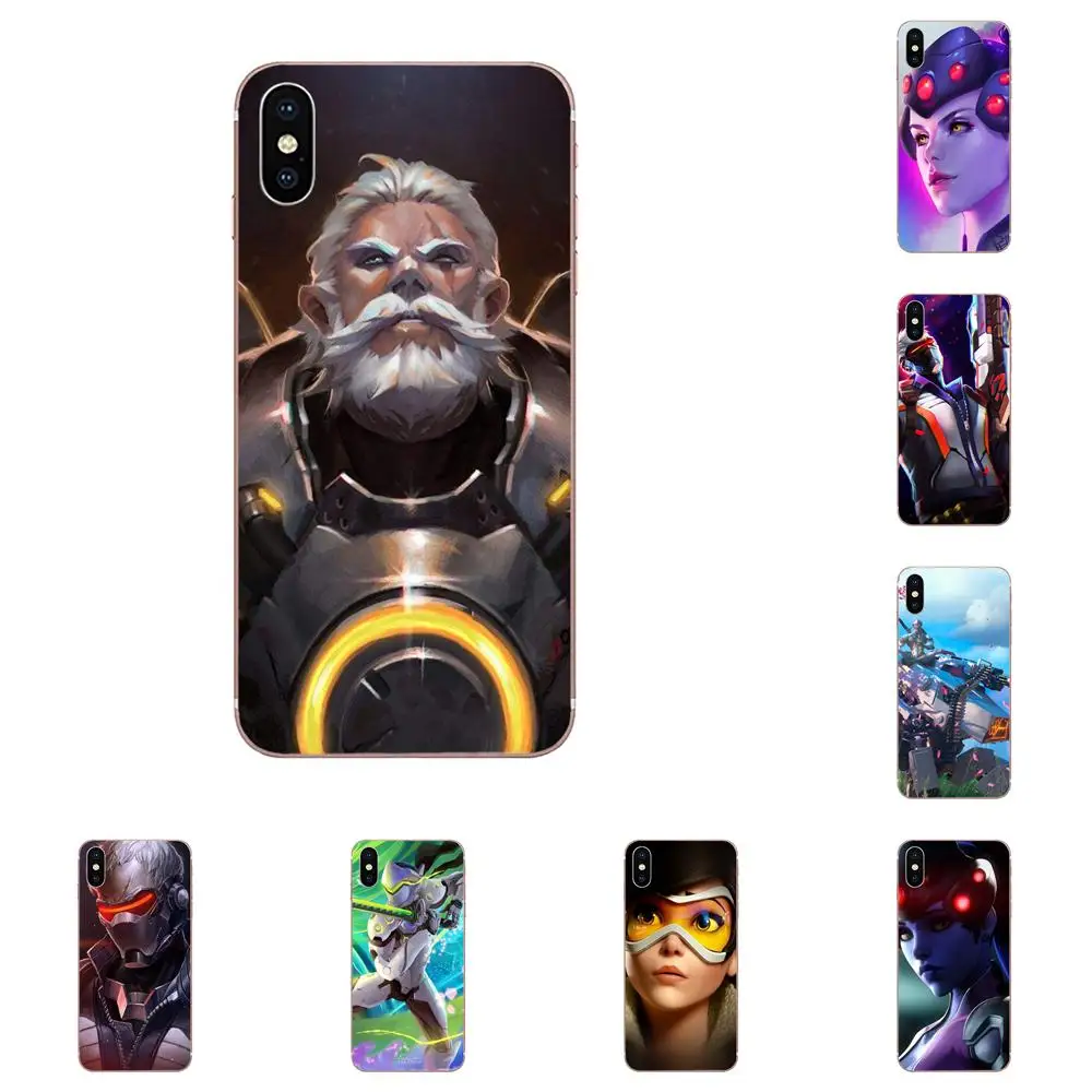 Overwatchs Tracer 76 Pharah OW задние Чехлы тонкие для Huawei Honor Nova Note 5 5I 8A 8X10 Pro 9X Moto G G2 G3 G4 G5 G6 G7 Plus |