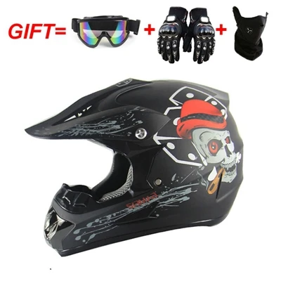 Профессиональный Гоночный Кроссовый шлем hors route Casque Moto Capacete Moto Casco внедорожный мультяшный детский мотоциклетный шлем - Цвет: P