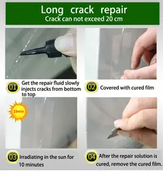 Premium diy kit de reparo de rachadura do pára brisas chip carro janela vidro ferramenta