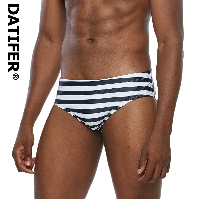 Swim Trunks Shorts Beachwear Boxers Low-Waist Sexy Mens Print Brand Datifer