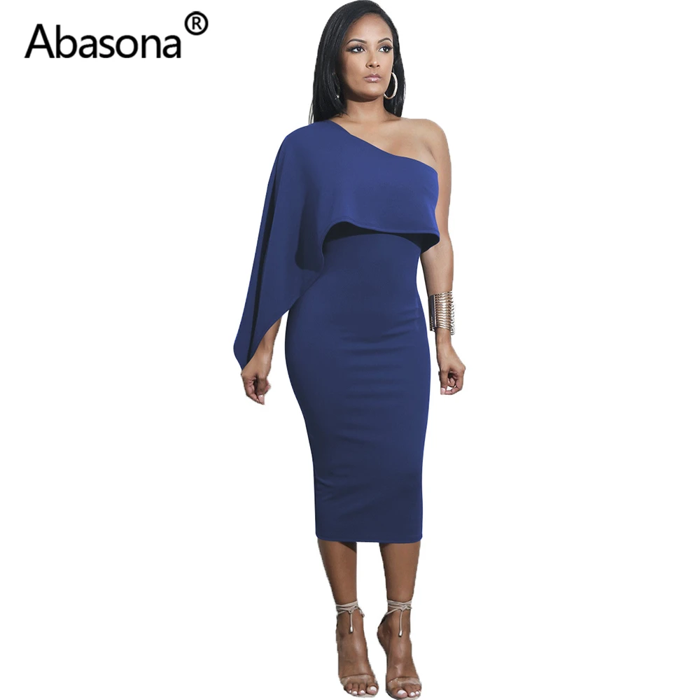 one shoulder night dresses