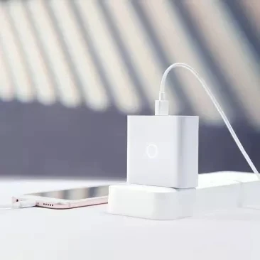 Xiaomi ZMI USB зарядное устройство 65 Вт 3 порта умный выход тип-c 45 Вт USB-A 20 Вт Световой индикатор с 1,5 м USB-C кабель для передачи данных