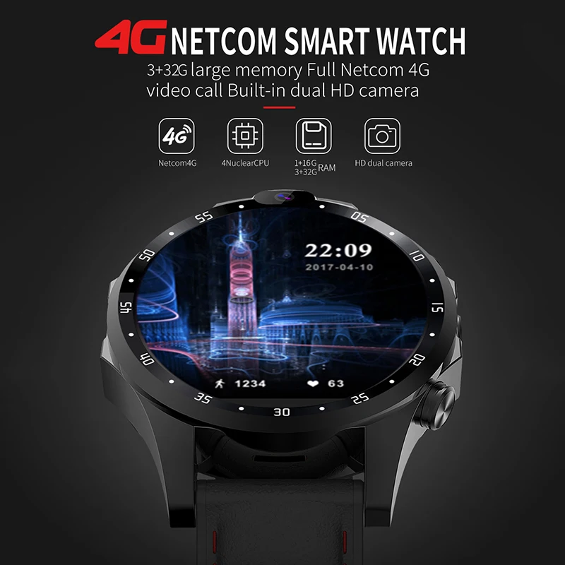 Мужские умные часы с GPS 3 + 32 ГБ 2019 мАч Android 800 7 1 МП|Смарт-часы| |