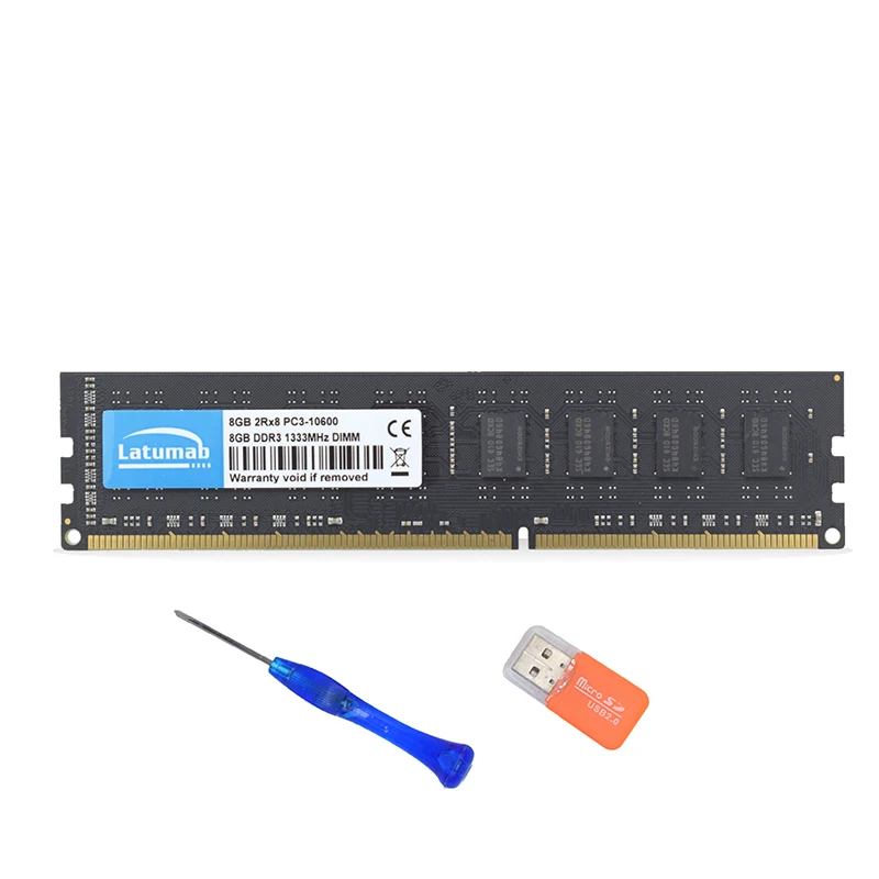 Latumab 8 Гб 16 Гб DDR3 1333 МГц PC3 10600 настольная Память DIMM Память RAM 240 шпильки 1,5 в Настольный ПК модуль памяти ram