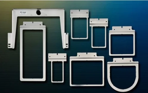 

Tajima Embroidery Hoops Kit 7 in1 Fast Metal Frames for 355mm Brother Toyota Machines