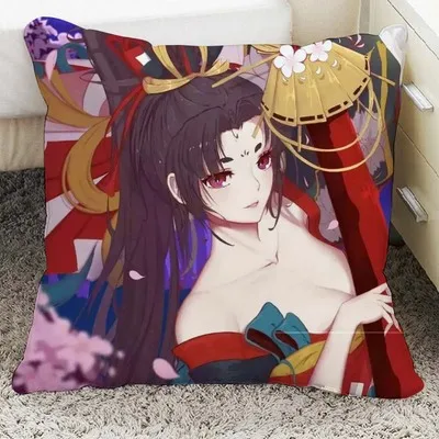 Onmyoji мультфильм кукла подушка мягкая модель - Цвет: Армейский зеленый