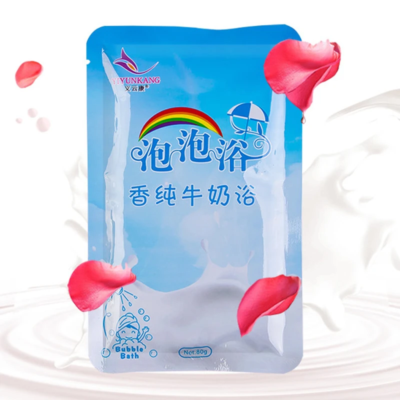 Milk Bubble Bath Liquid 80g Moisturizing Whitening Nourshing Body Wash YUF99