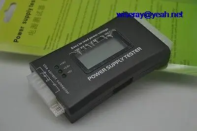  DHL/EMS 10pcs ATX power supply tester computer power failure detection LCD Power Testers-A7
