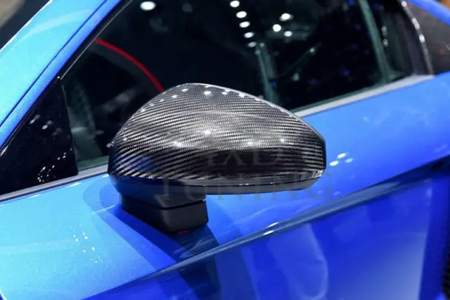 Для AUDI R8 Настоящее Высокое качество углеродного волокна Замена боковое зеркало крышки